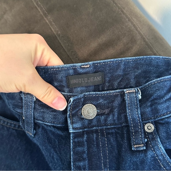 Uniqlo Dark Blue Women's Flare Jeans Sz 26 - Picture 7 of 8